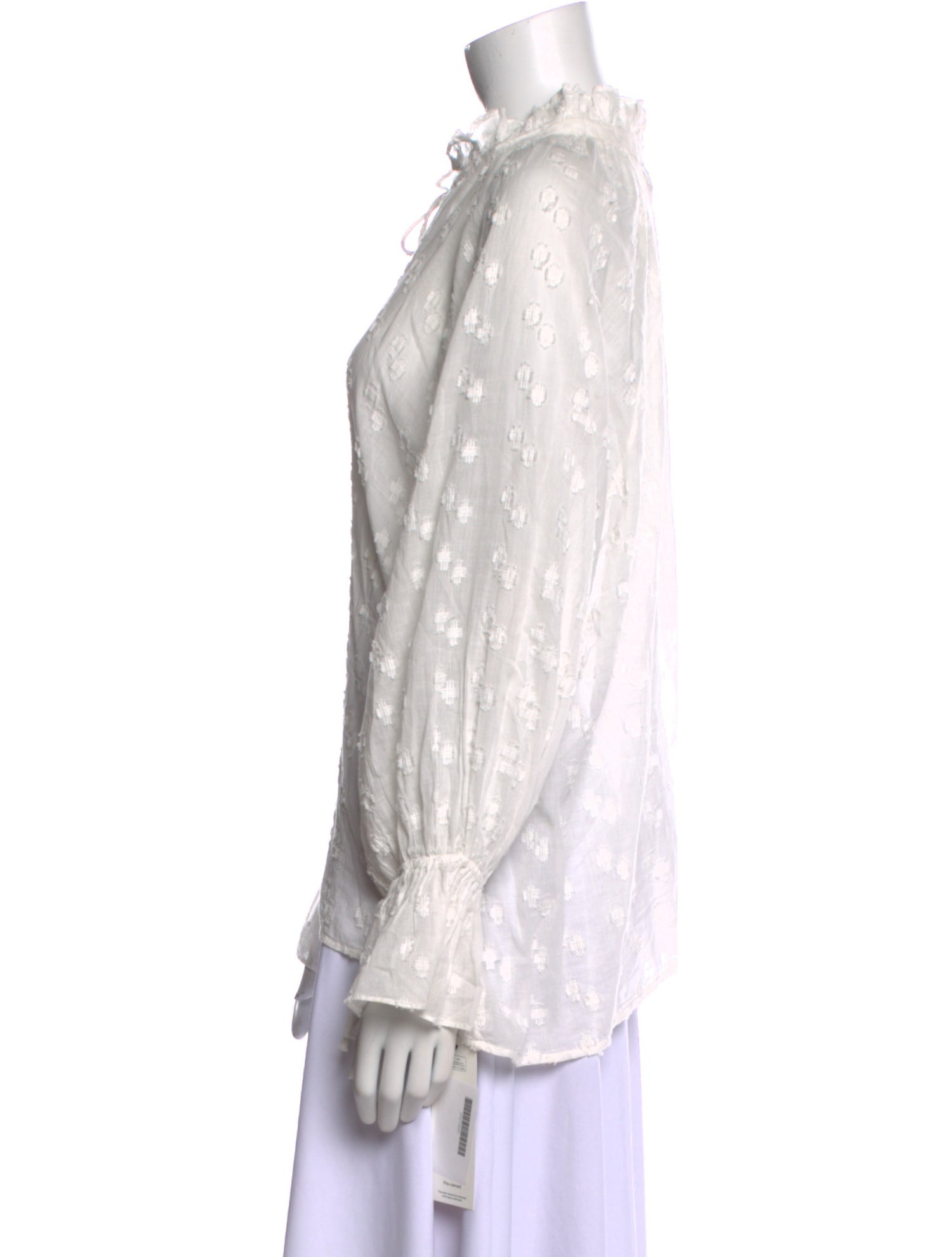 Nili Lotan Printed V-Neck Blouse