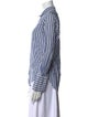 Nili Lotan Striped Long Sleeve Button-Up Top
