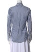 Nili Lotan Striped Long Sleeve Button-Up Top