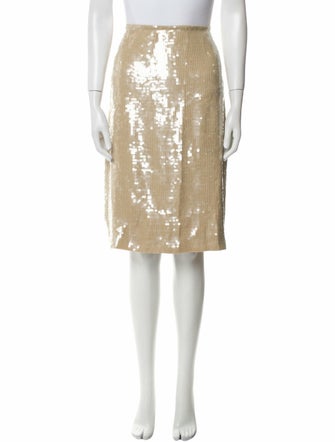Nili Lotan Sequin Embellishments Knee-Length Skirt