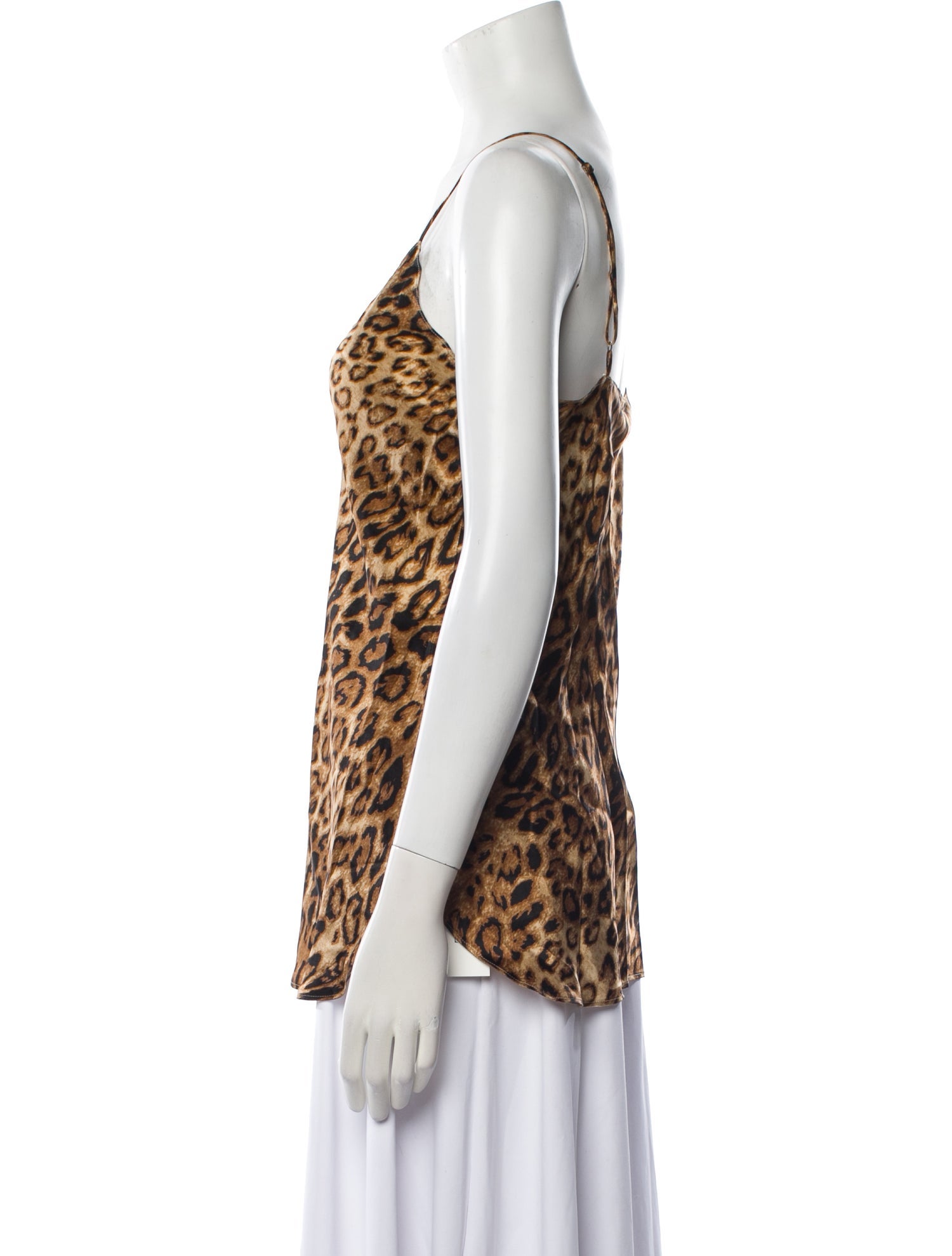 Nili Lotan Silk Animal Print Top