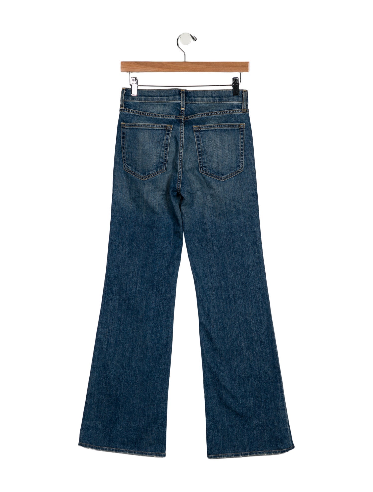 Nili Lotan Mid-Rise Wide Leg Jeans