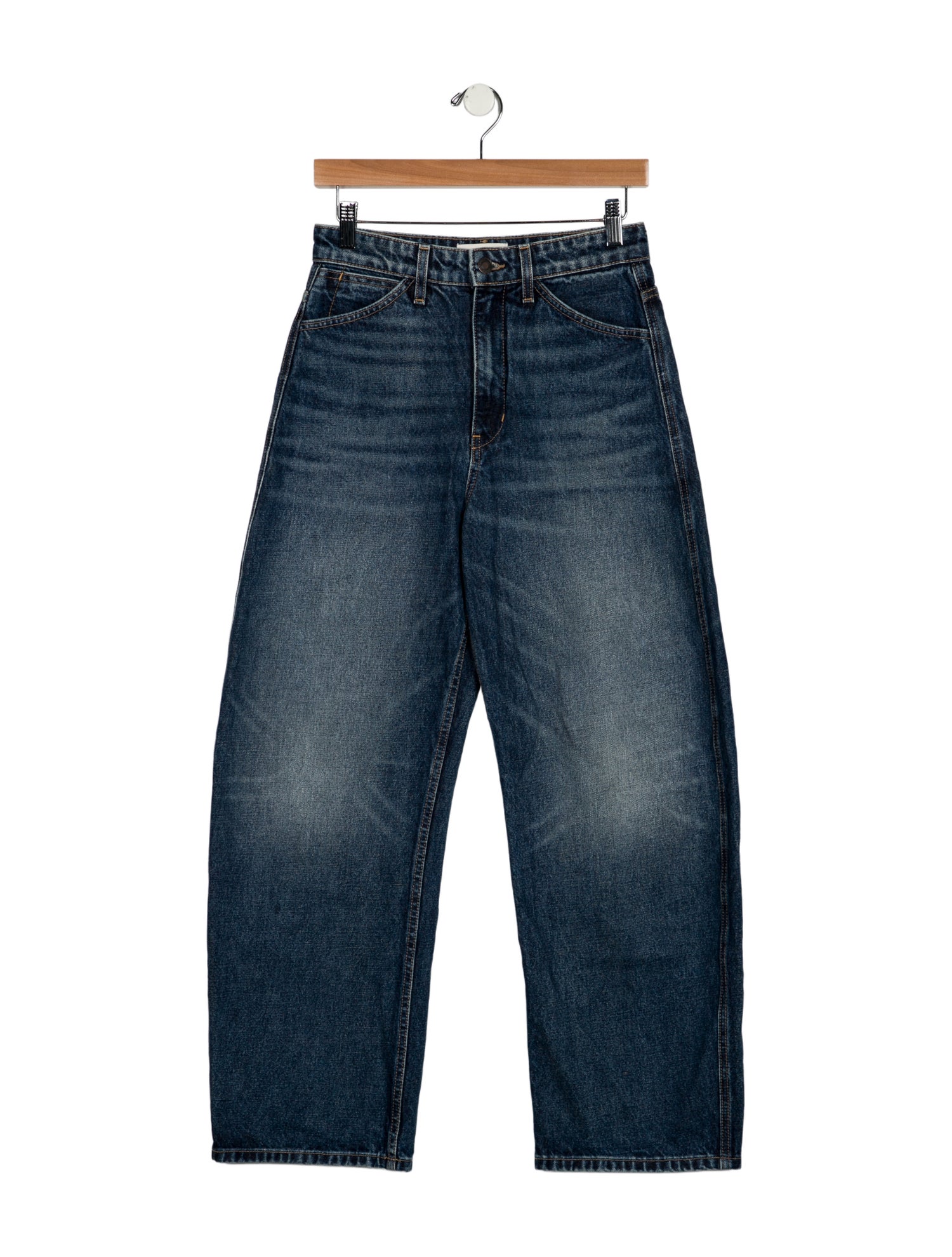 Nili Lotan Mid-Rise Straight Leg Jeans