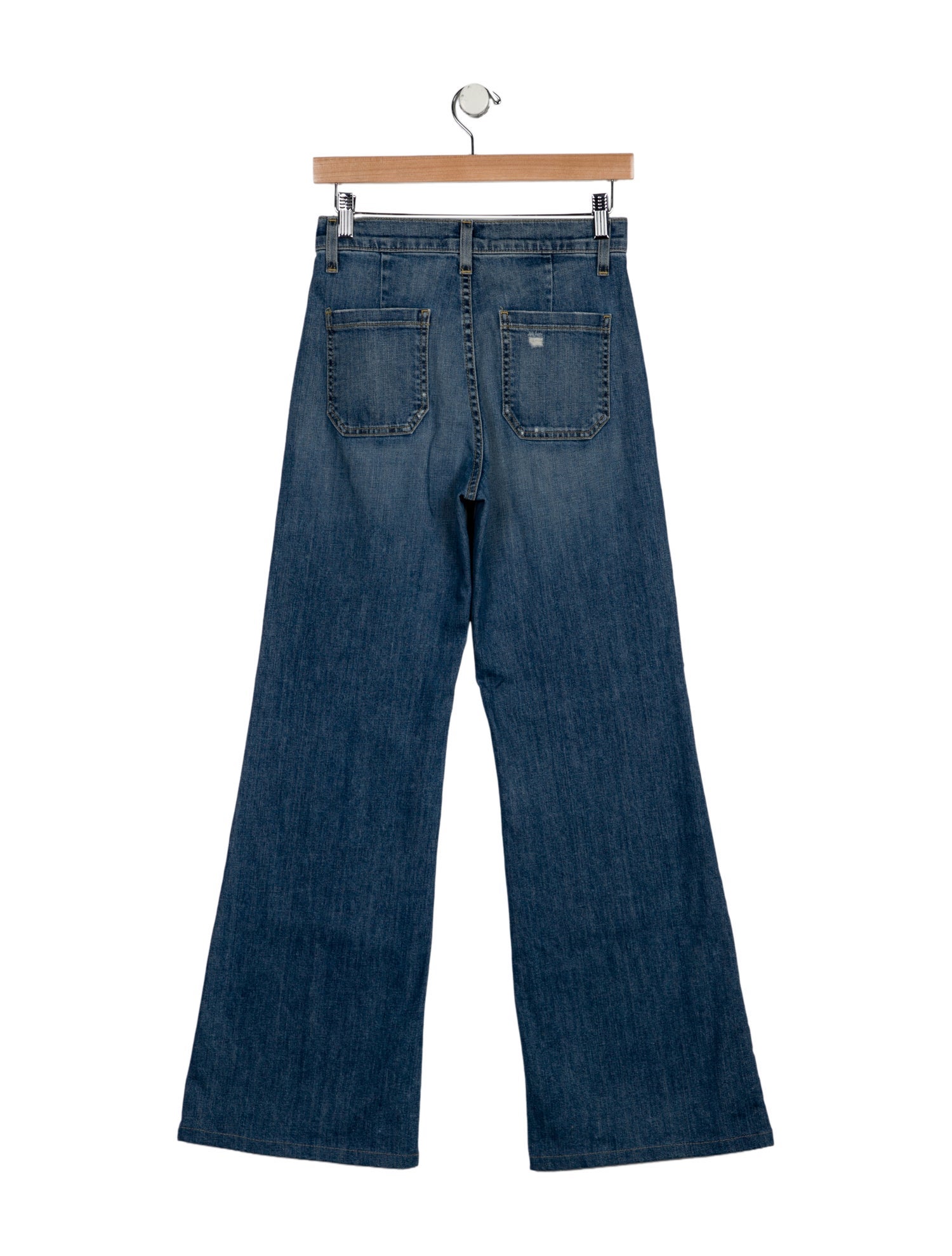 Nili Lotan Mid-Rise Wide Leg Jeans