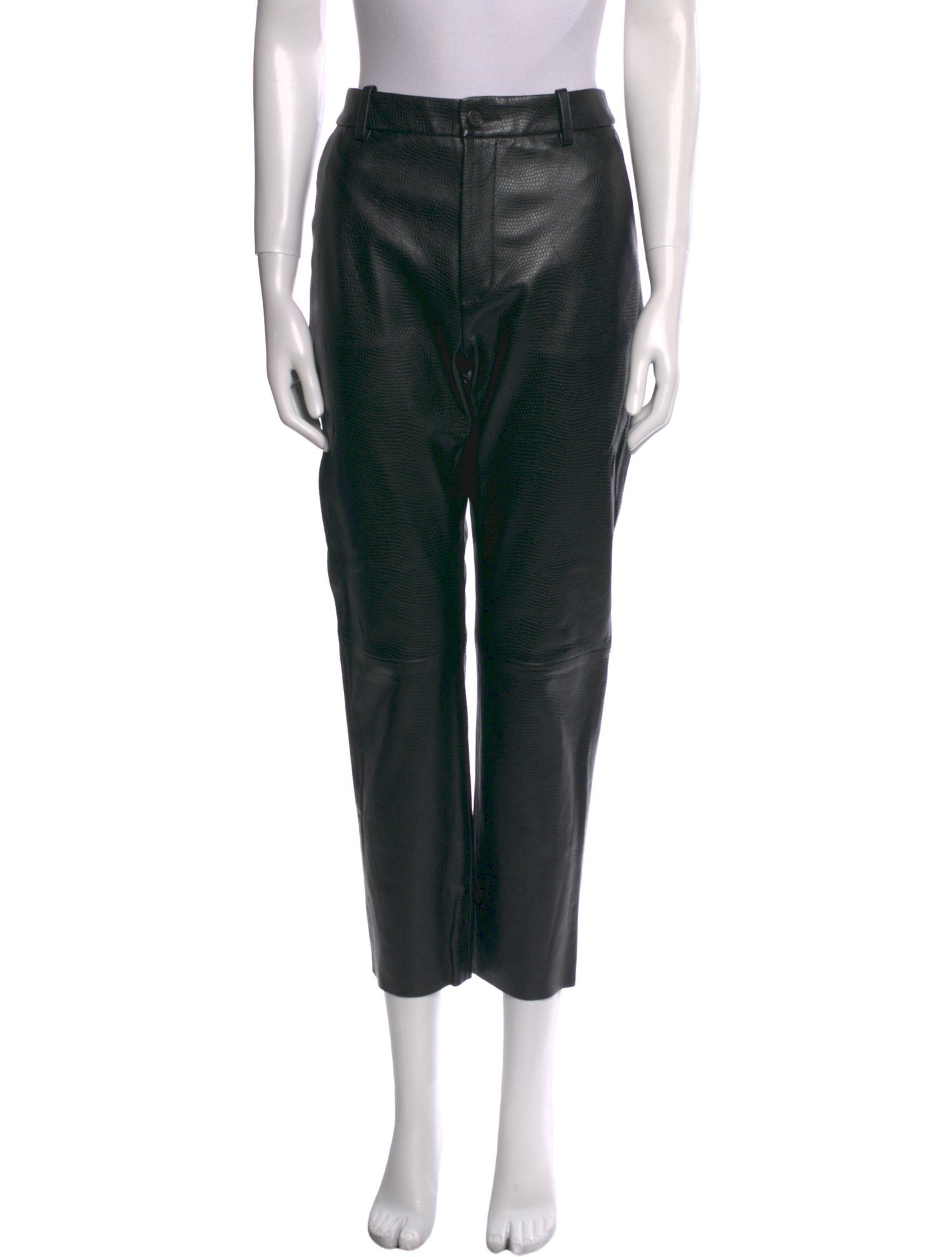 Nili Lotan Leather Straight Leg Pants