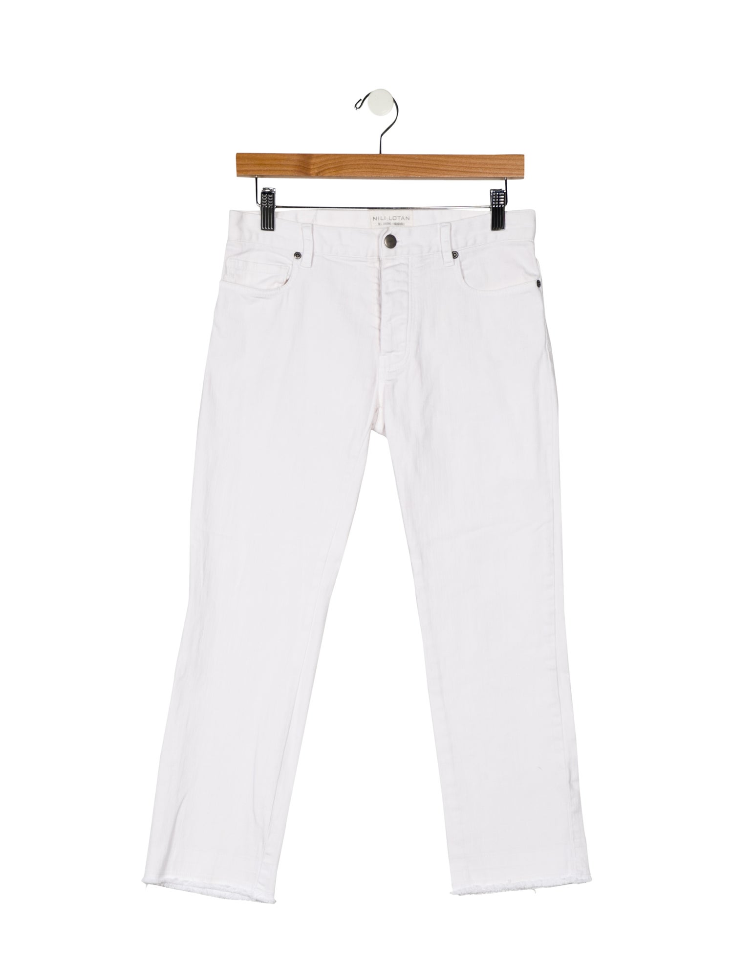 Nili Lotan Mid-Rise Straight Leg Jeans