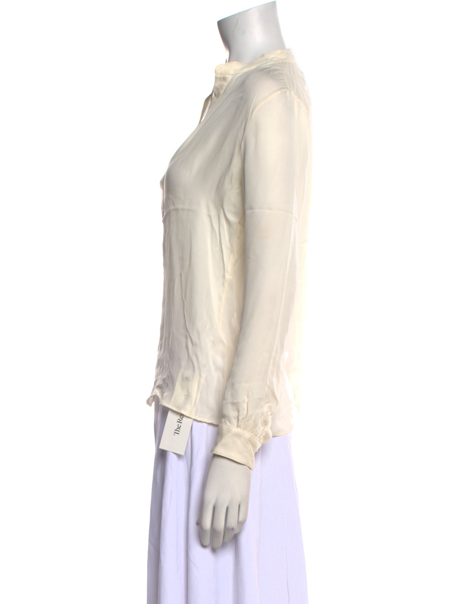 Nili Lotan Silk V-Neck Blouse