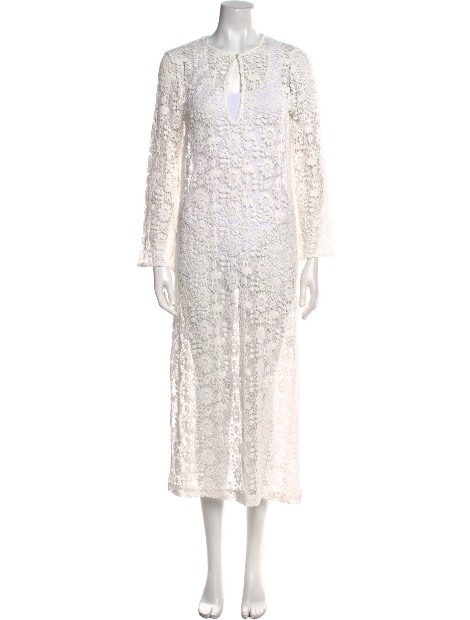 Nili Lotan V-Neck Long Dress