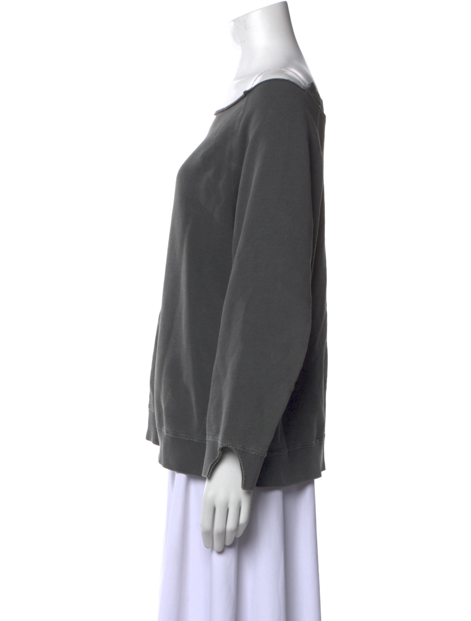 Nili Lotan Bateau Neckline Long Sleeve Sweatshirt