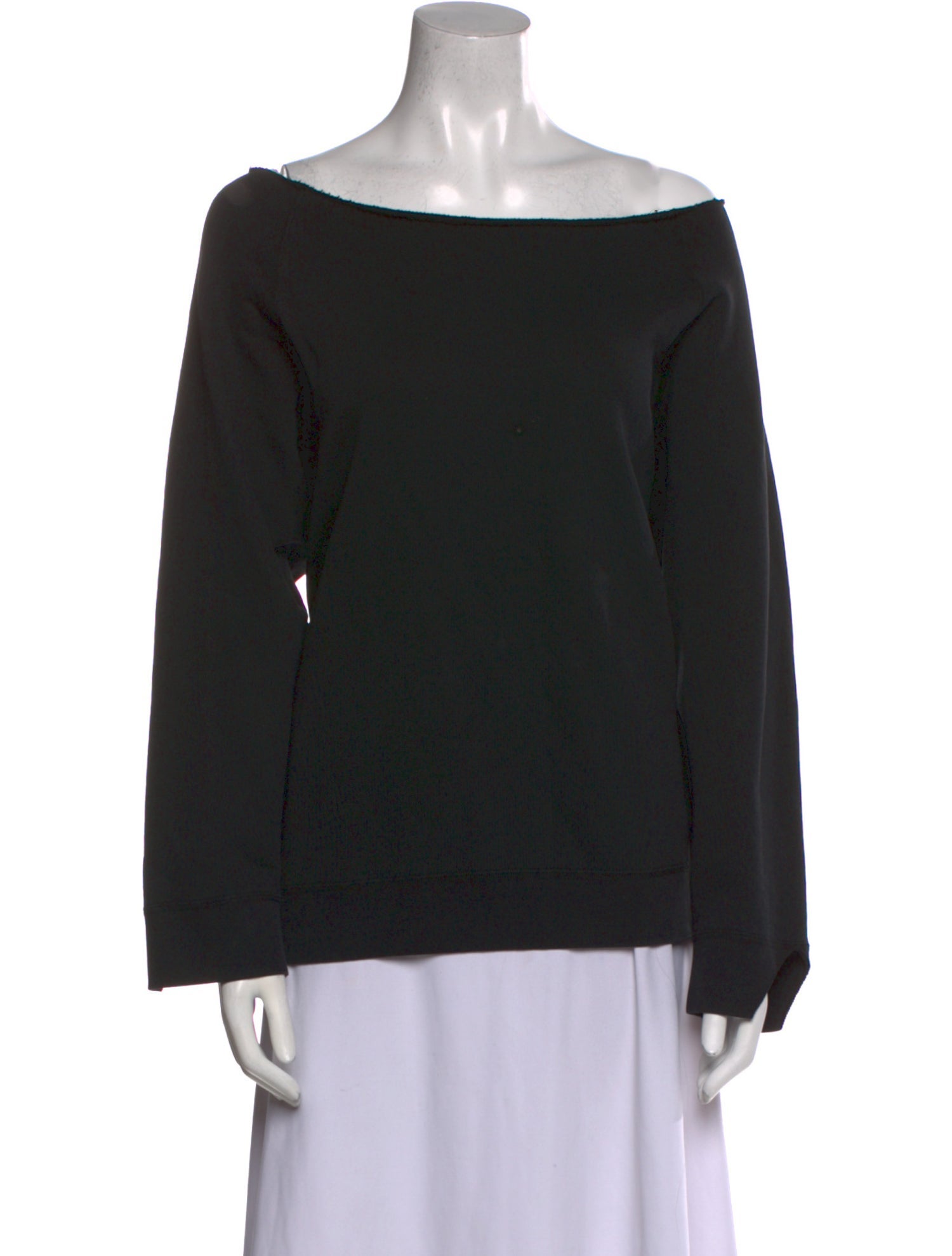 Nili Lotan Bateau Neckline Long Sleeve Sweatshirt