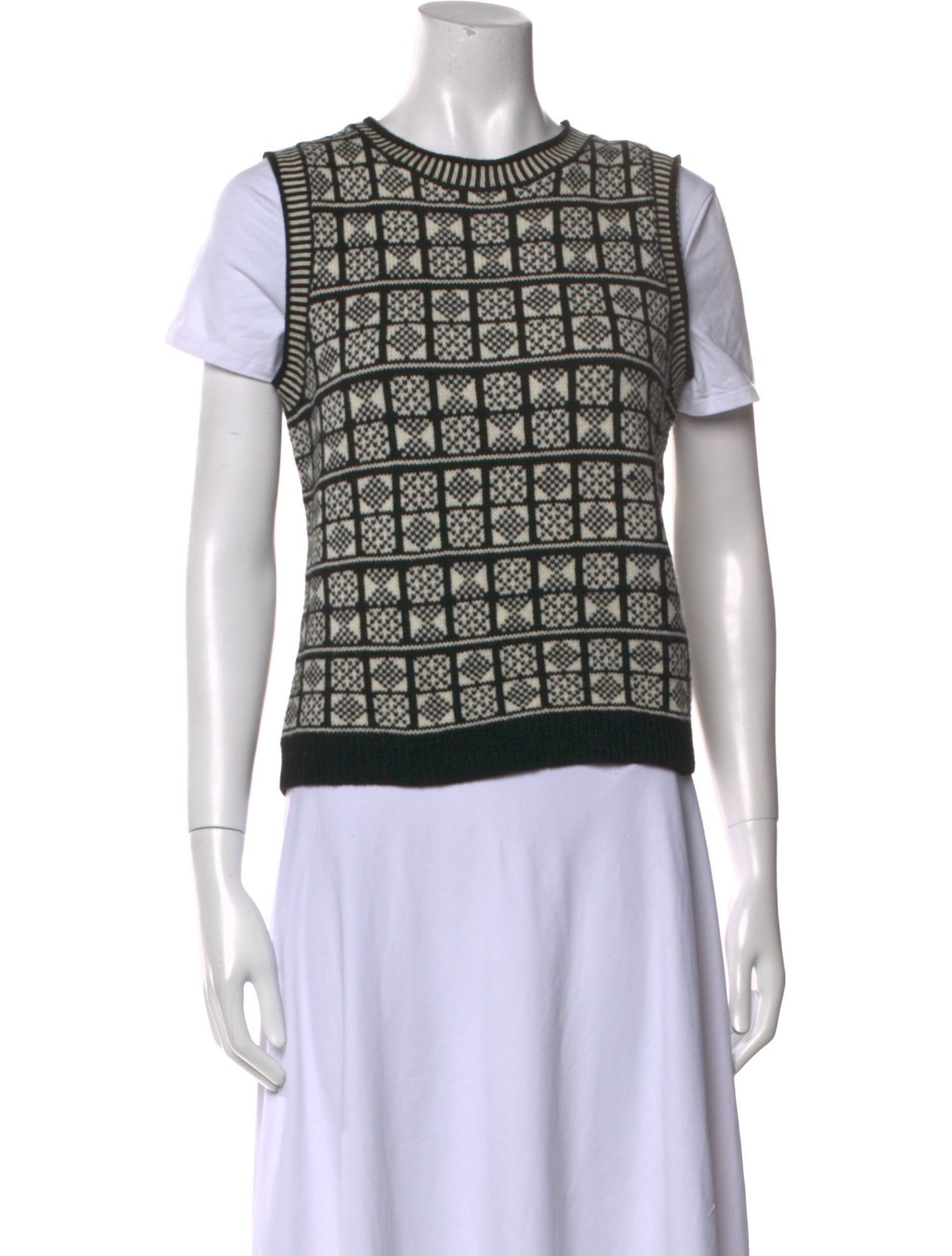 Nili Lotan Wool Printed Sweater