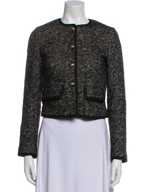 Nili Lotan Virgin Wool Tweed Pattern Jacket