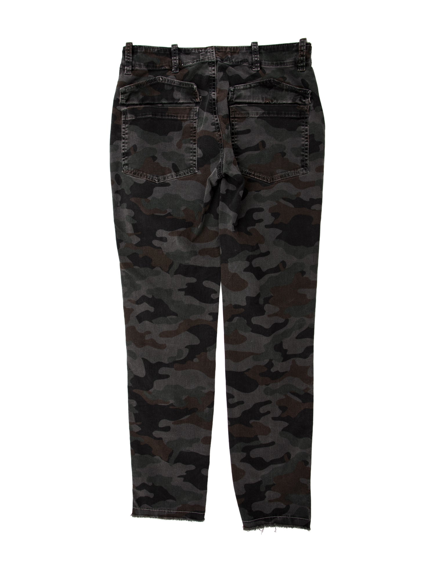 Nili Lotan Camouflage Print Skinny Leg Pants