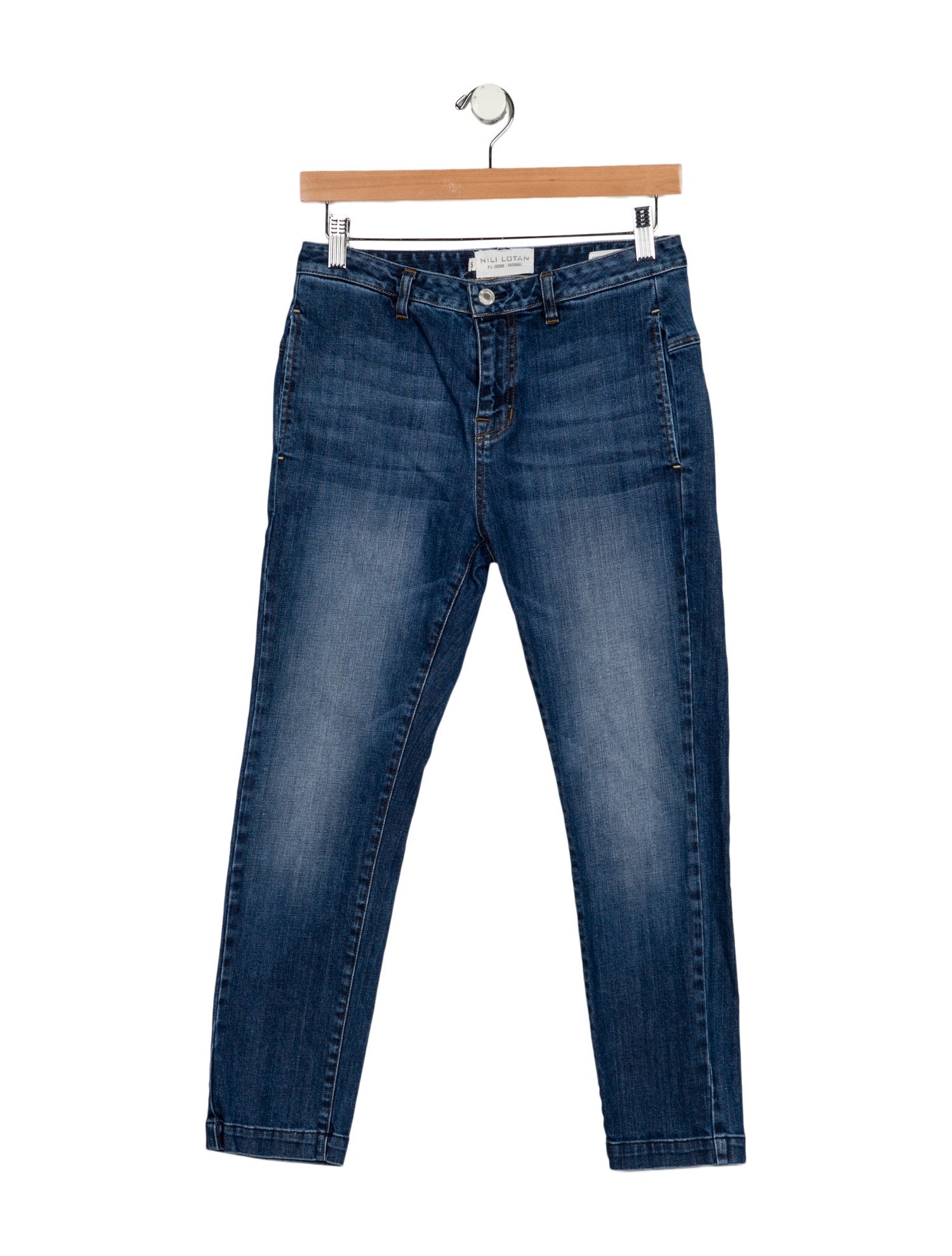 Nili Lotan Mid-Rise Skinny Leg Jeans