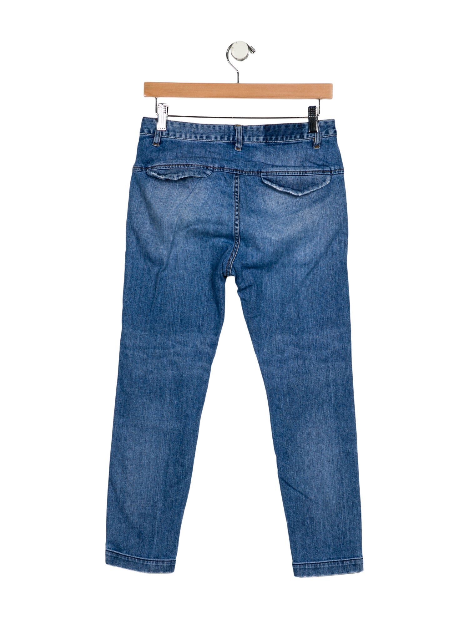 Nili Lotan Mid-Rise Straight Leg Jeans