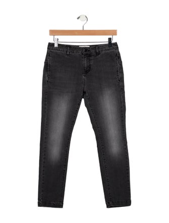 Nili Lotan Mid-Rise Straight Leg Jeans