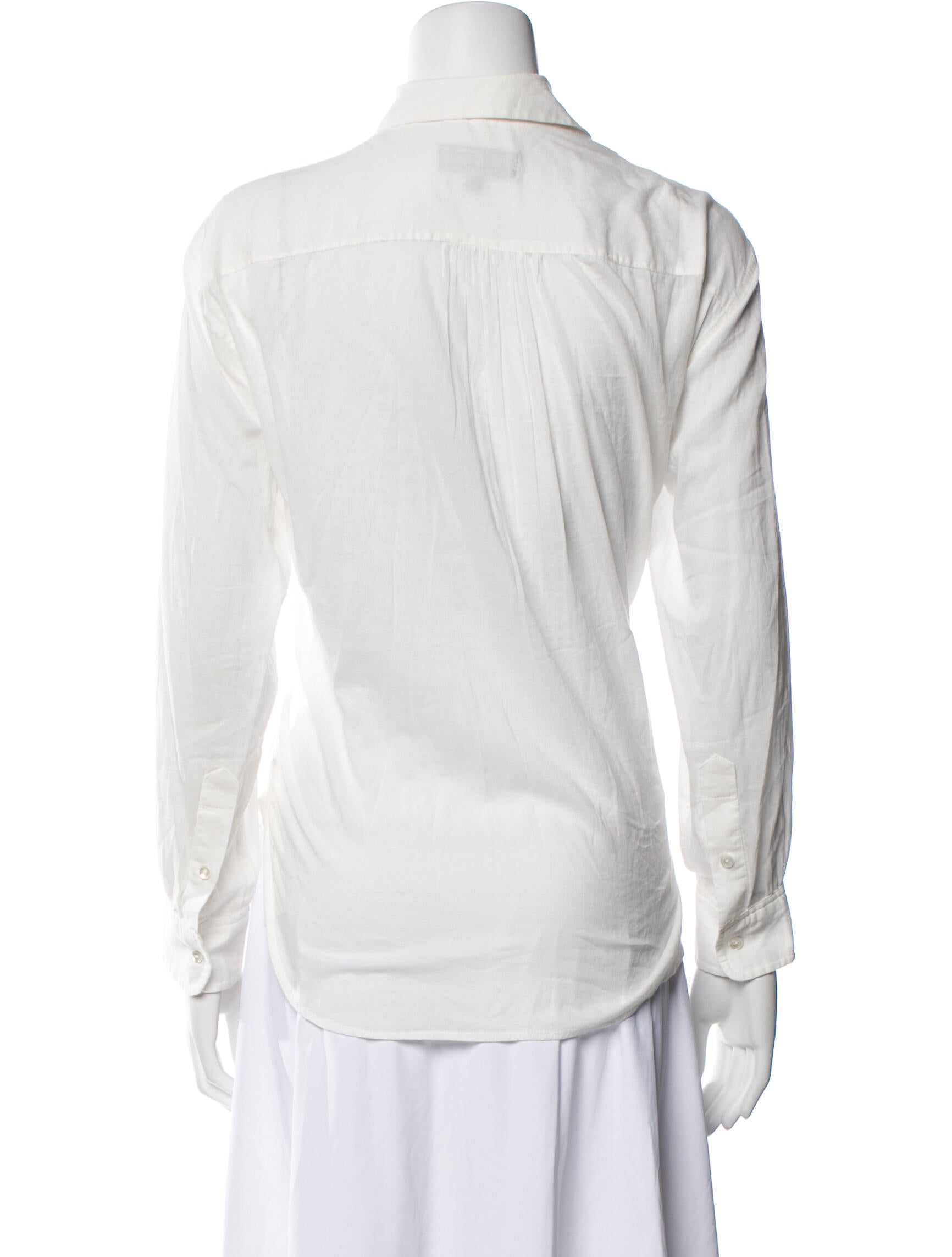 Nili Lotan Long Sleeve Button-Up Top