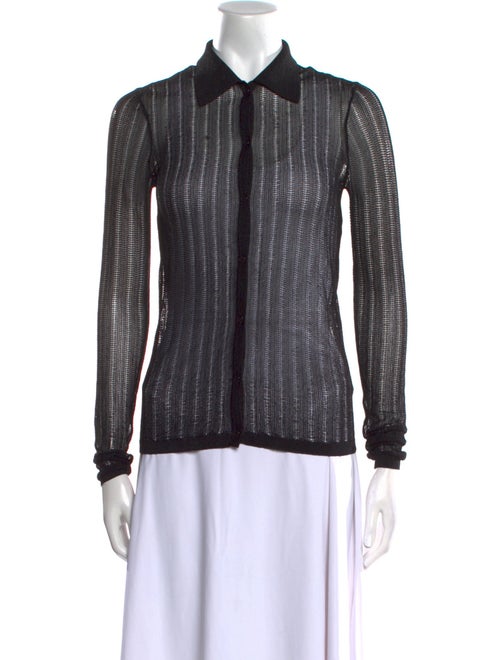 Nili Lotan Long Sleeve Button-Up Top