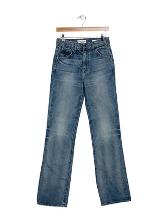 Nili Lotan Mid-Rise Straight Leg Jeans