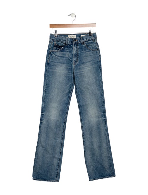 Nili Lotan Mid-Rise Straight Leg Jeans