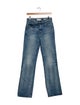 Nili Lotan Mid-Rise Straight Leg Jeans