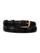 Nili Lotan Skinny Embossed Leather Belt