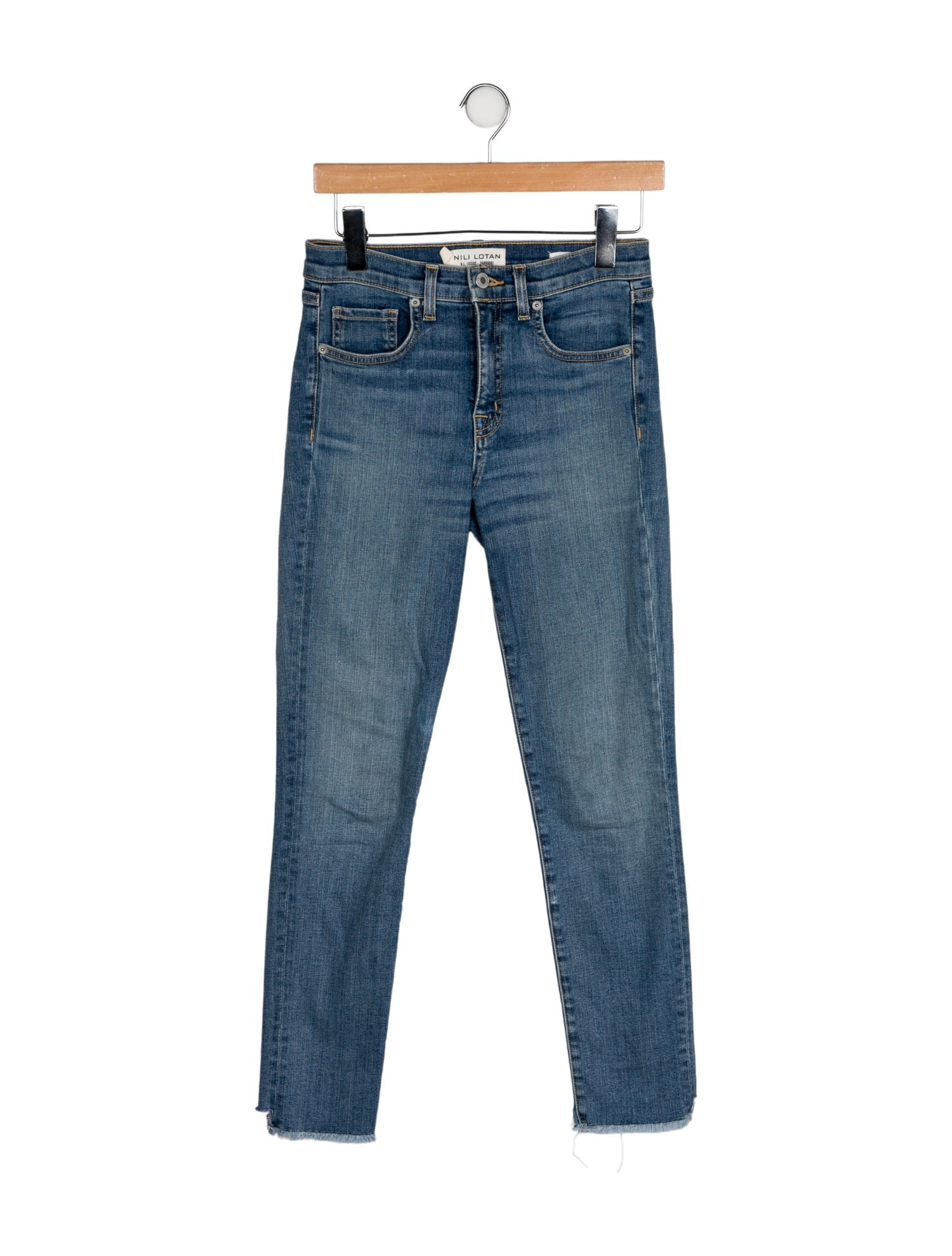 Nili Lotan Mid-Rise Skinny Leg Jeans