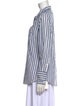 Nili Lotan Striped Long Sleeve Button-Up Top