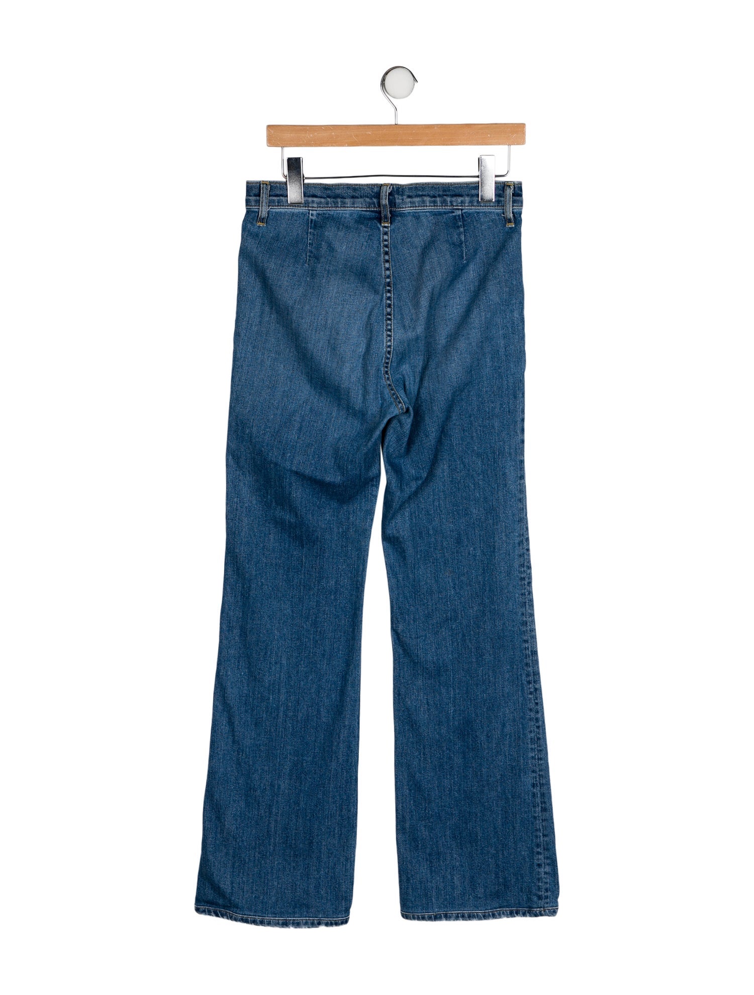 Nili Lotan Mid-Rise Wide Leg Jeans