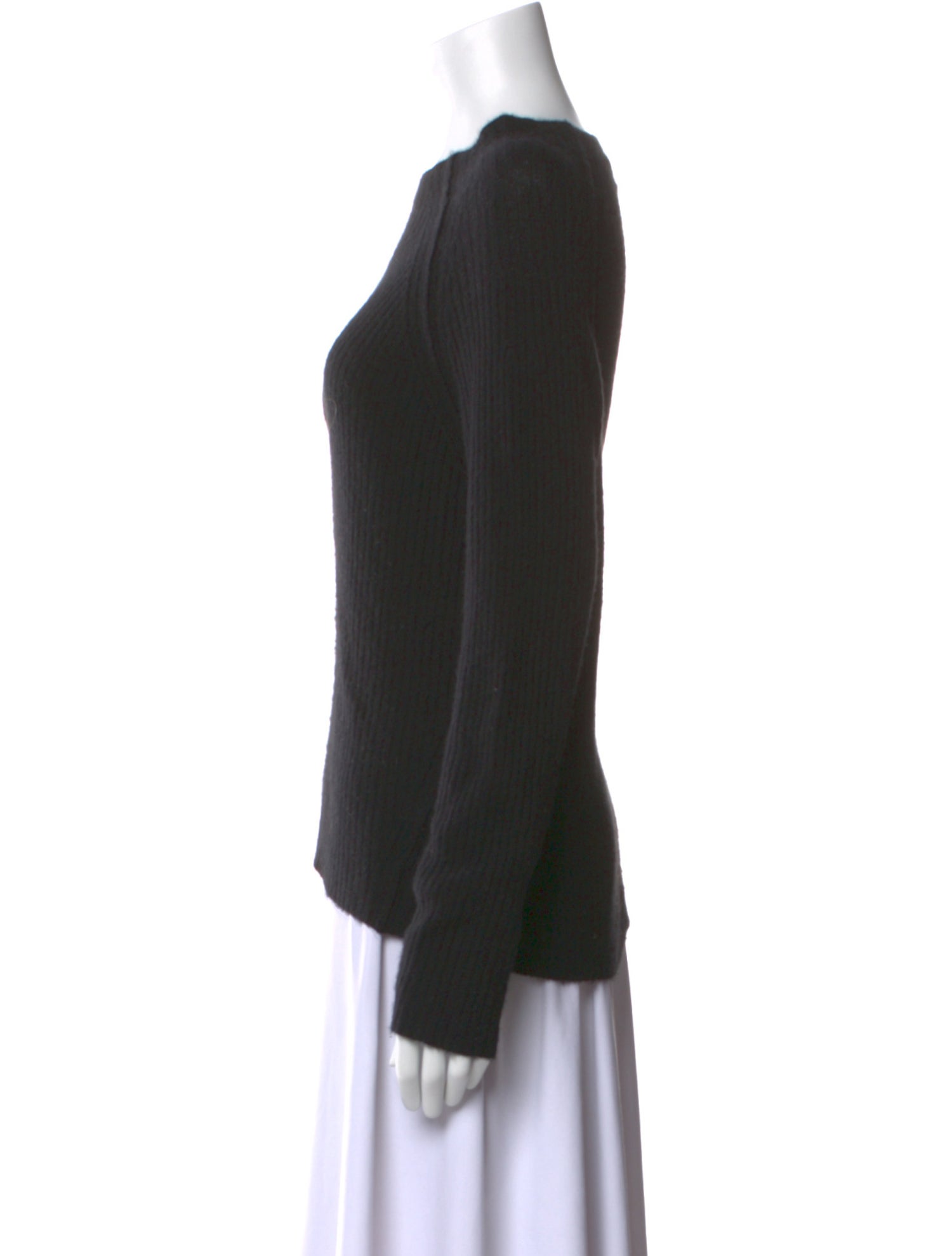 Nili Lotan Cashmere Bateau Neckline Sweatshirt