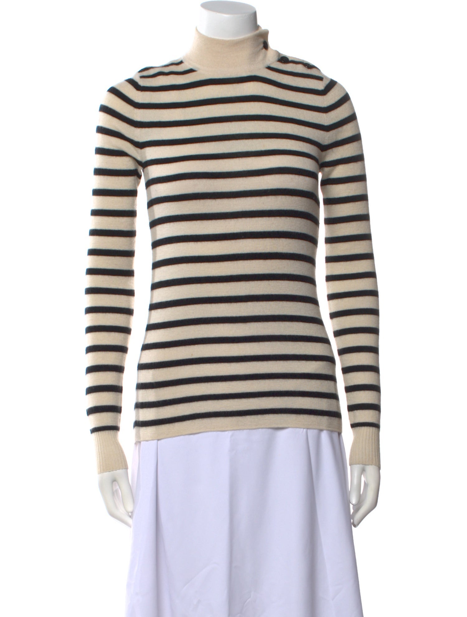 Nili Lotan Wool Striped Sweater