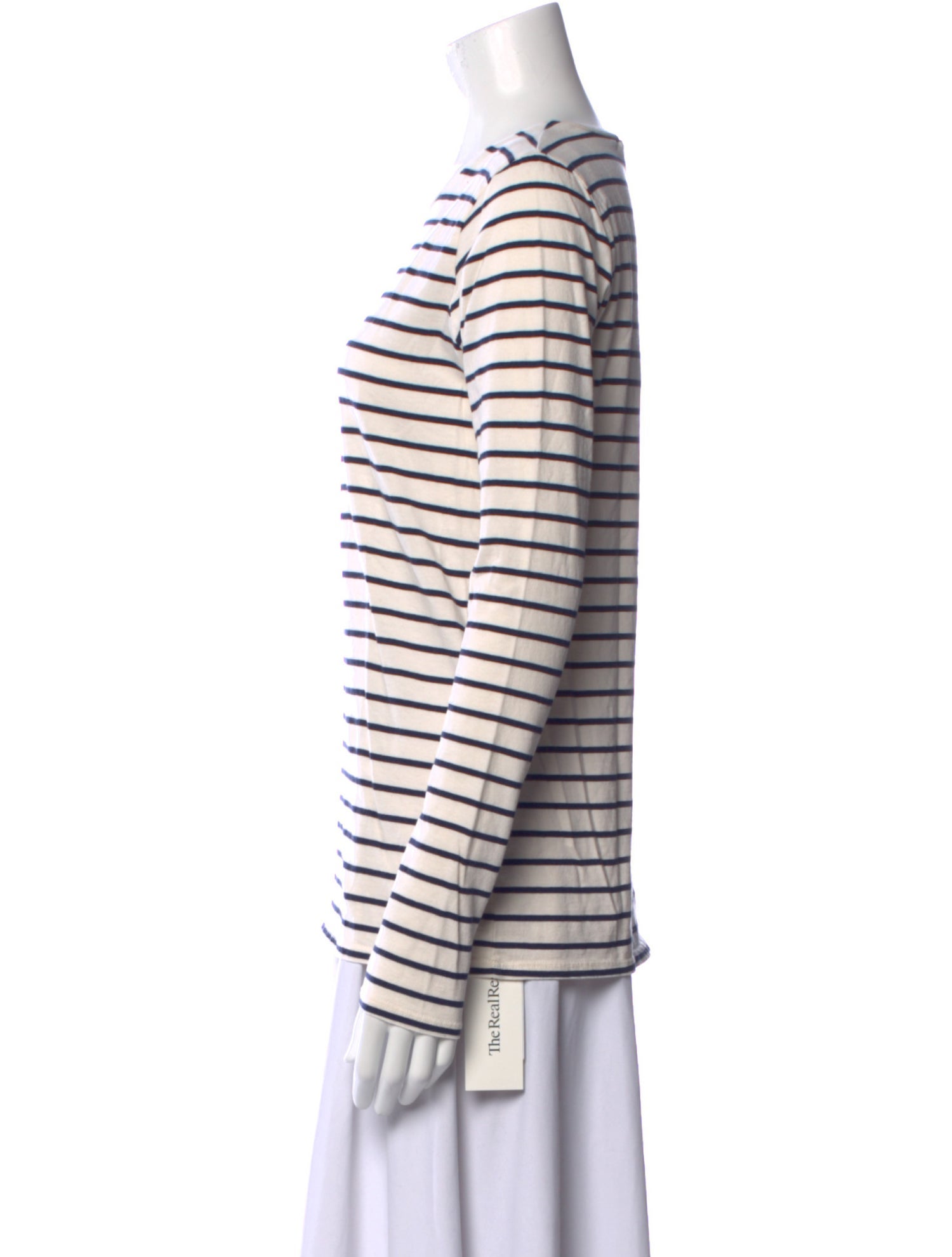 Nili Lotan Striped Crew Neck T-Shirt