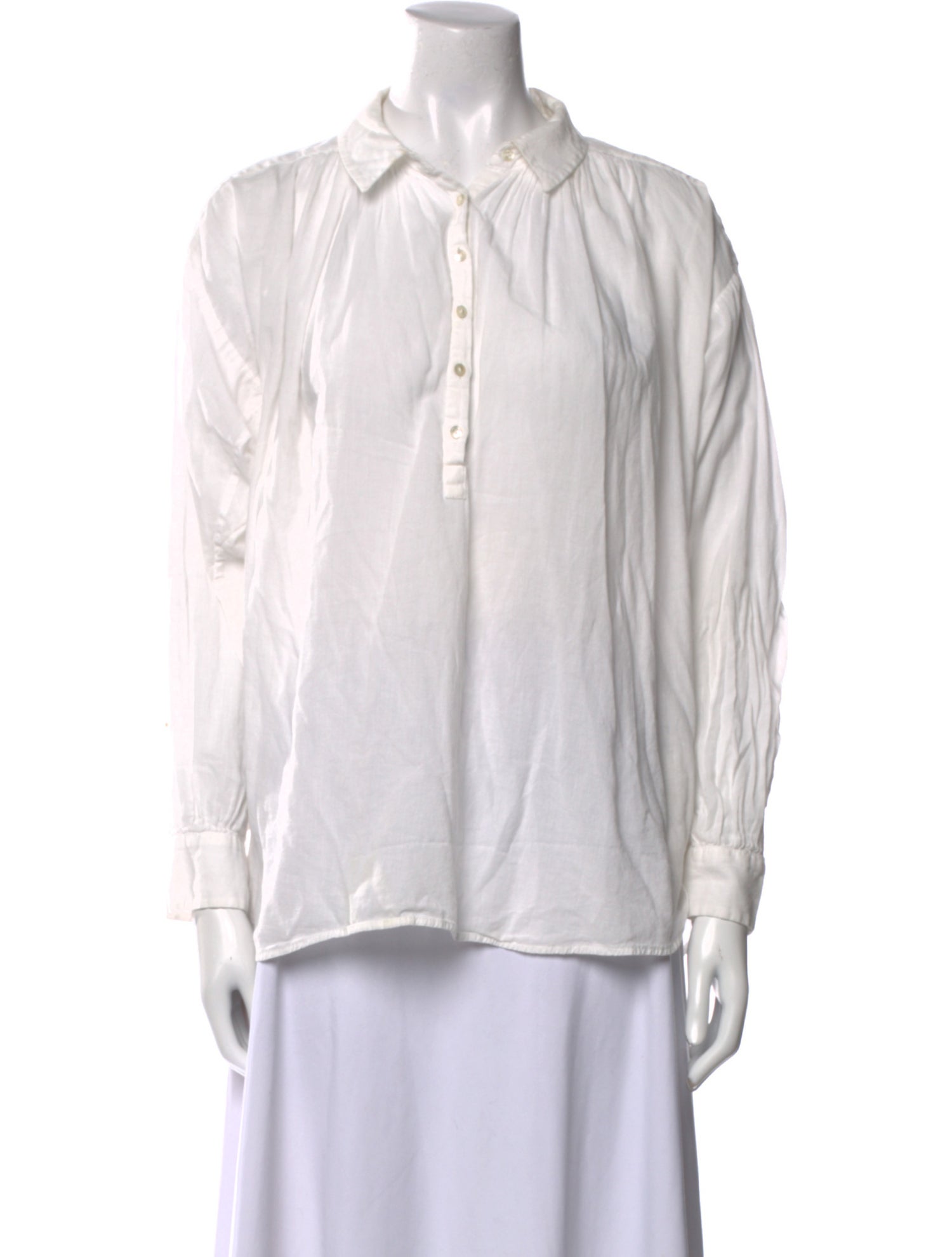 Nili Lotan Long Sleeve Button-Up Top