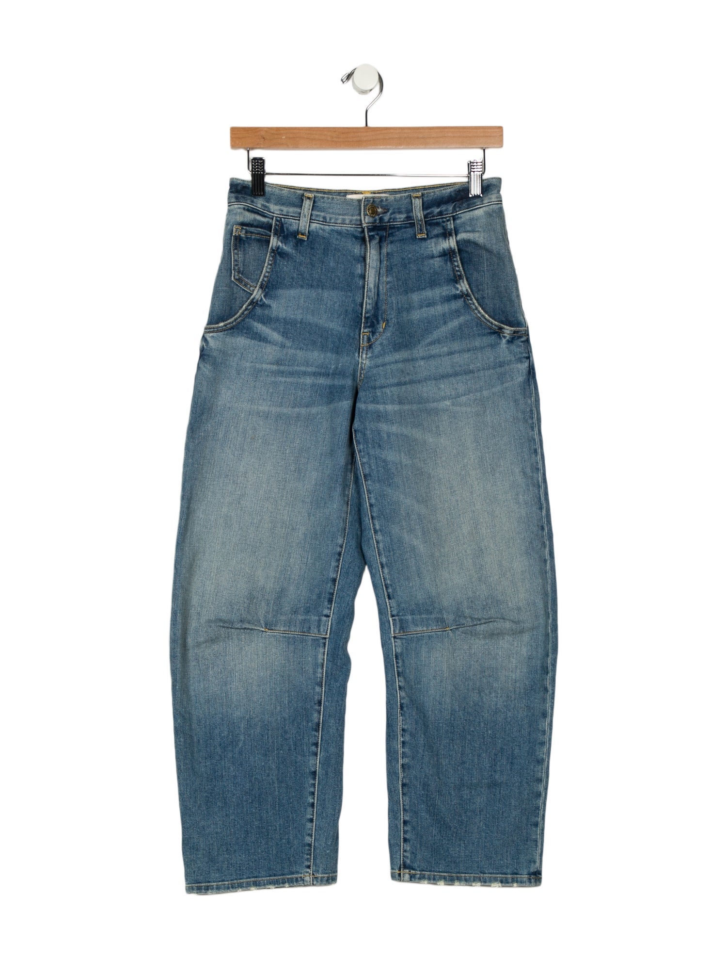 Nili Lotan Mid-Rise Wide Leg Jeans