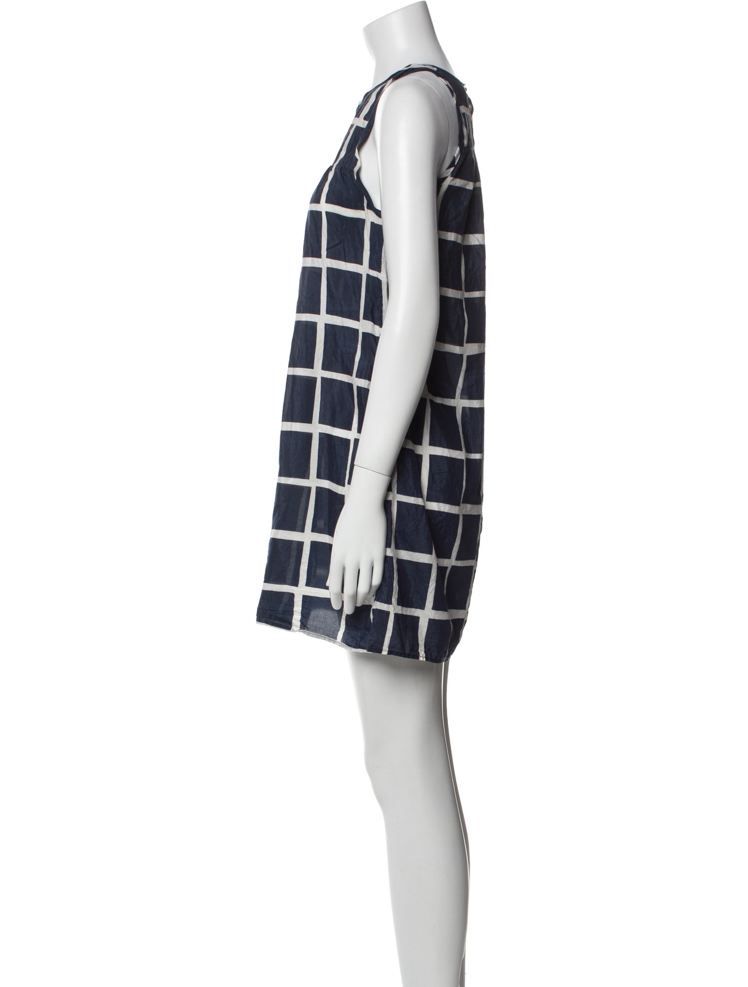 Nili Lotan Plaid Print Mini Dress