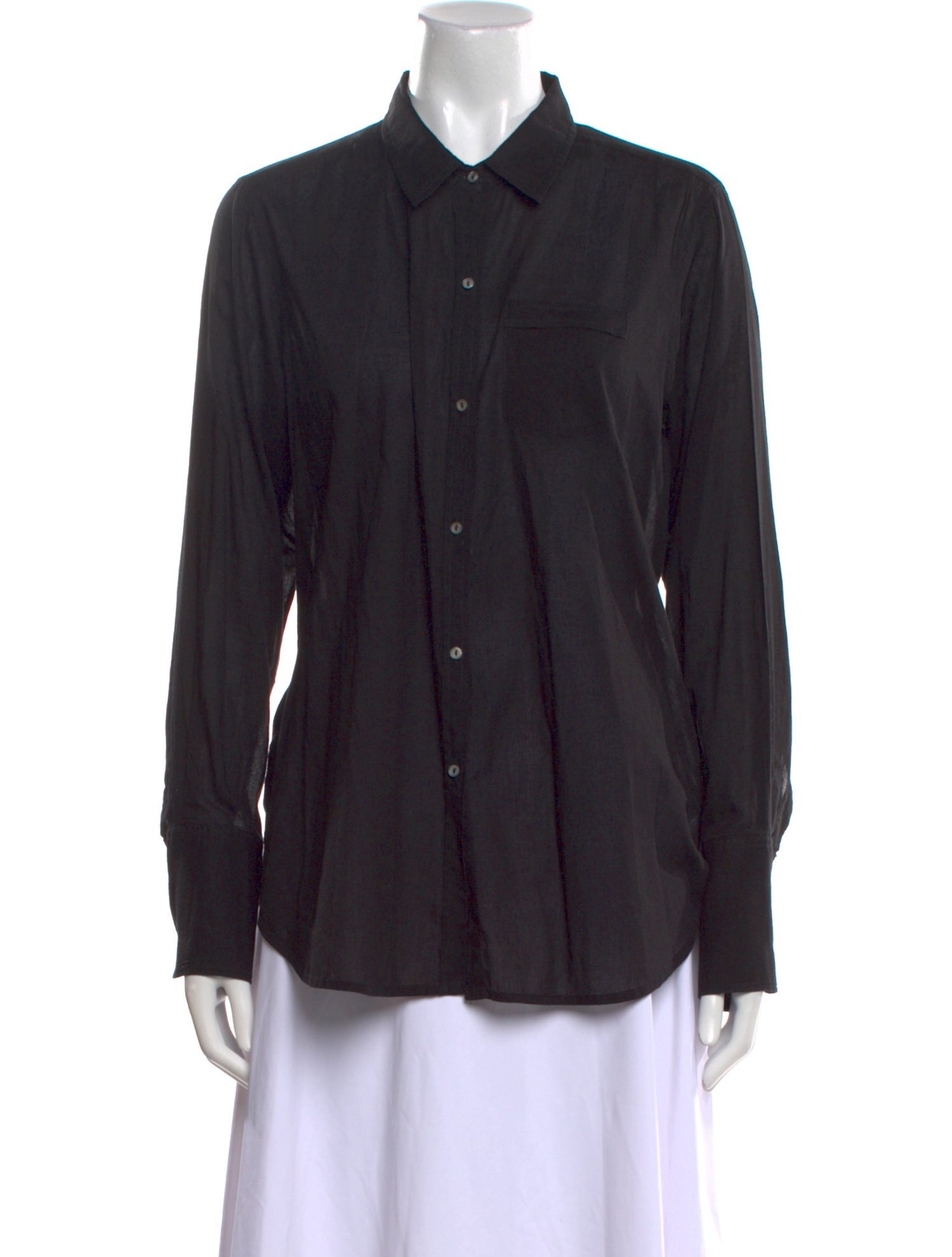 Nili Lotan Long Sleeve Button-Up Top