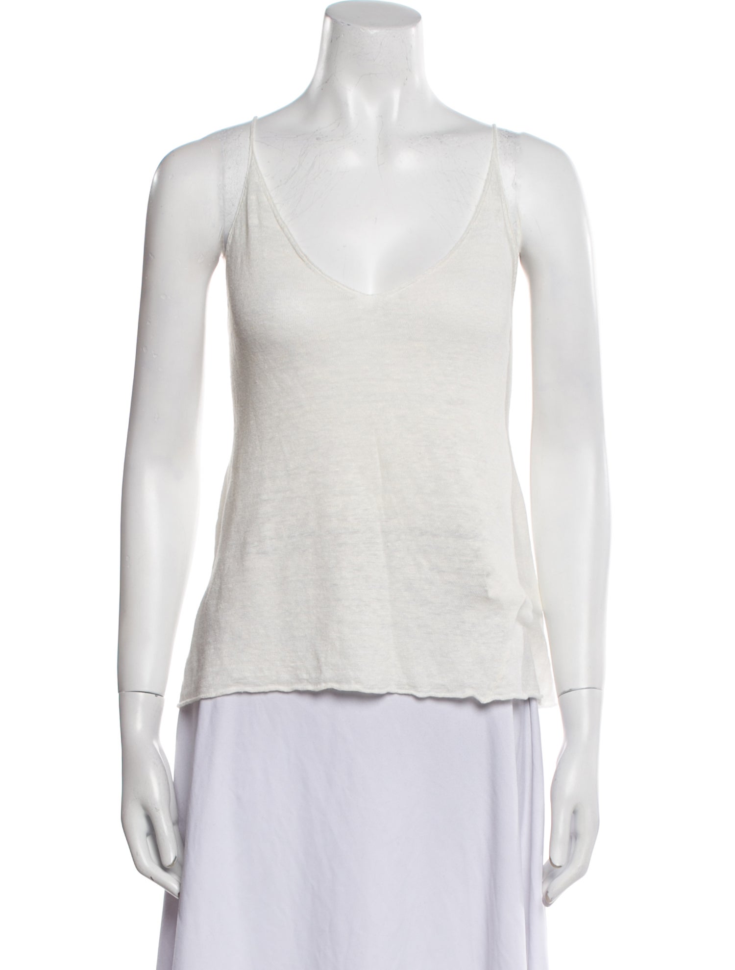 Nili Lotan Linen V-Neck Top