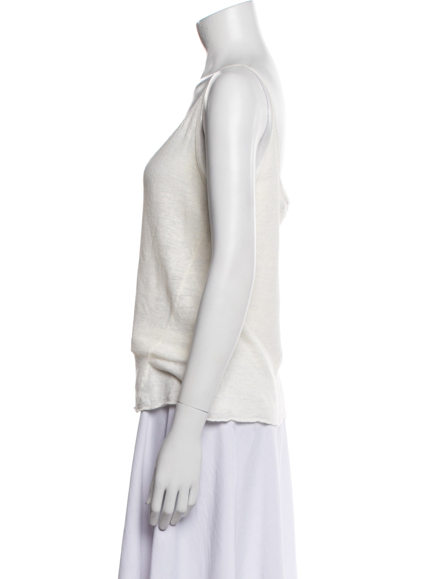 Nili Lotan Linen V-Neck Top