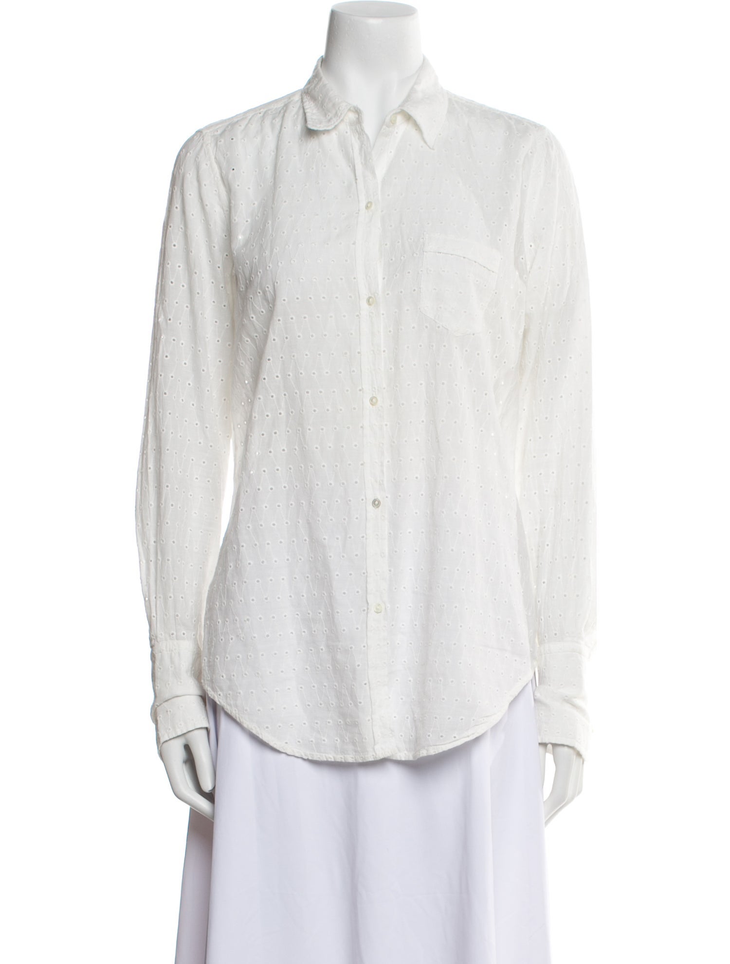 Nili Lotan Long Sleeve Button-Up Top