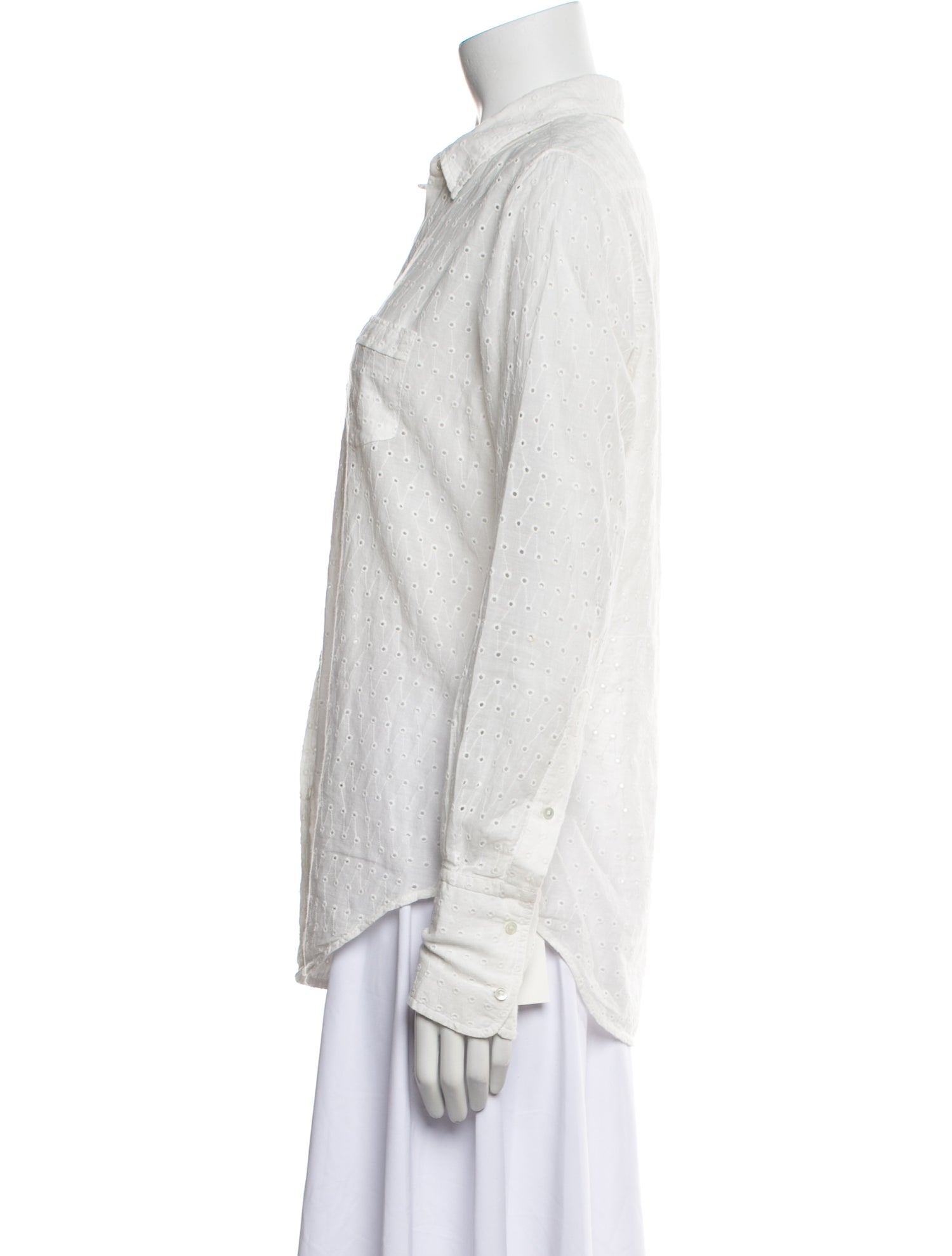 Nili Lotan Long Sleeve Button-Up Top