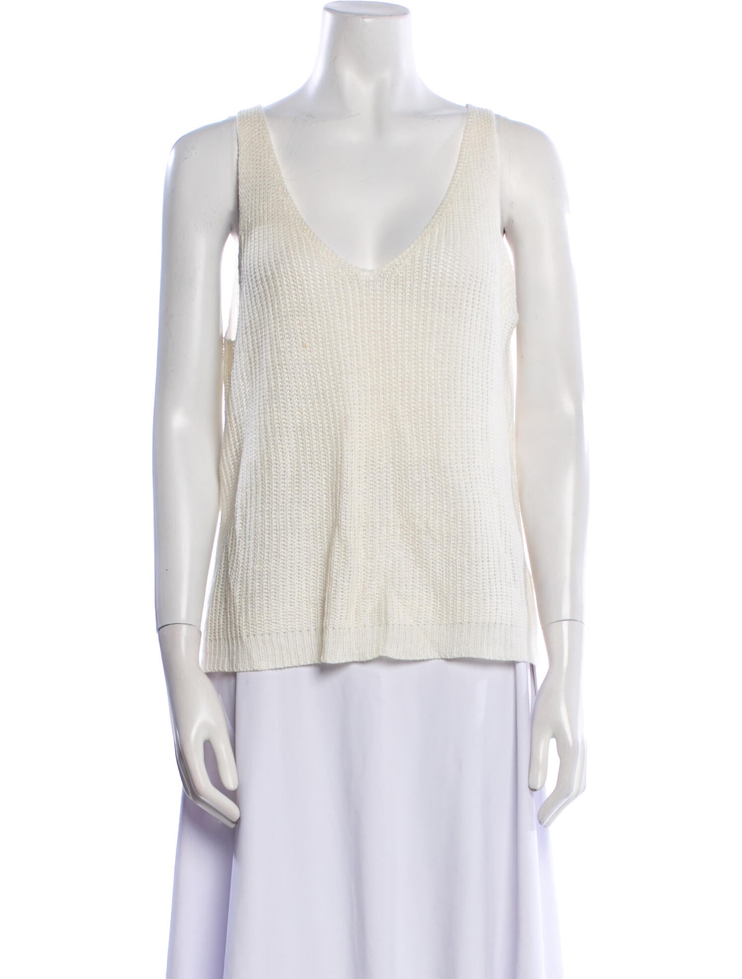 Nili Lotan Linen V-Neck Top