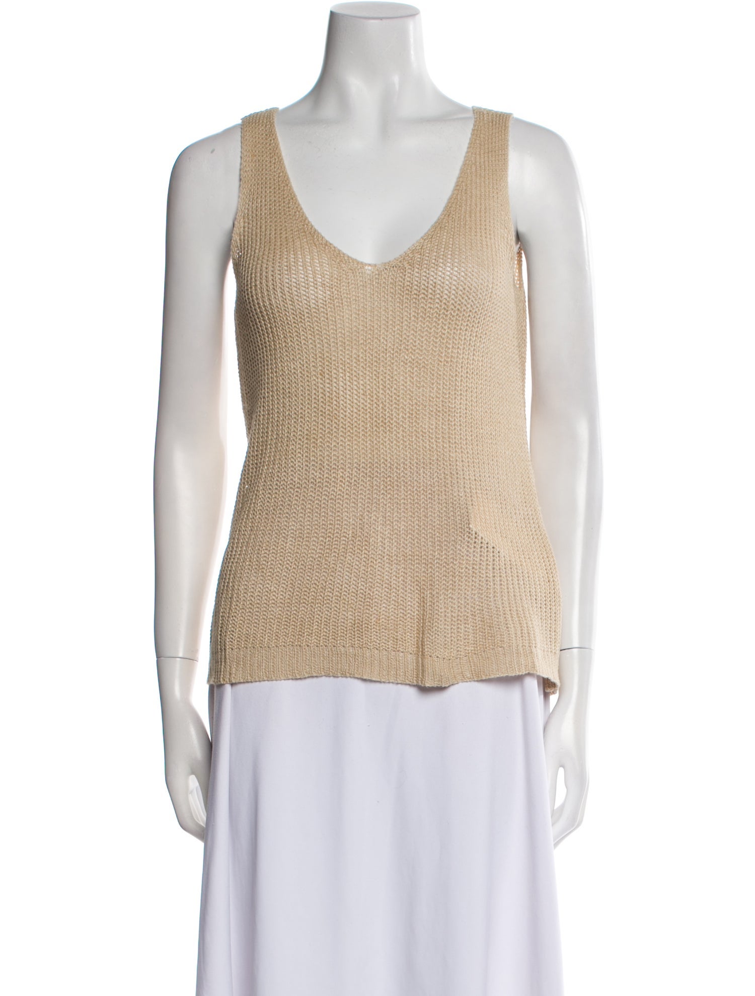 Nili Lotan Linen V-Neck Top