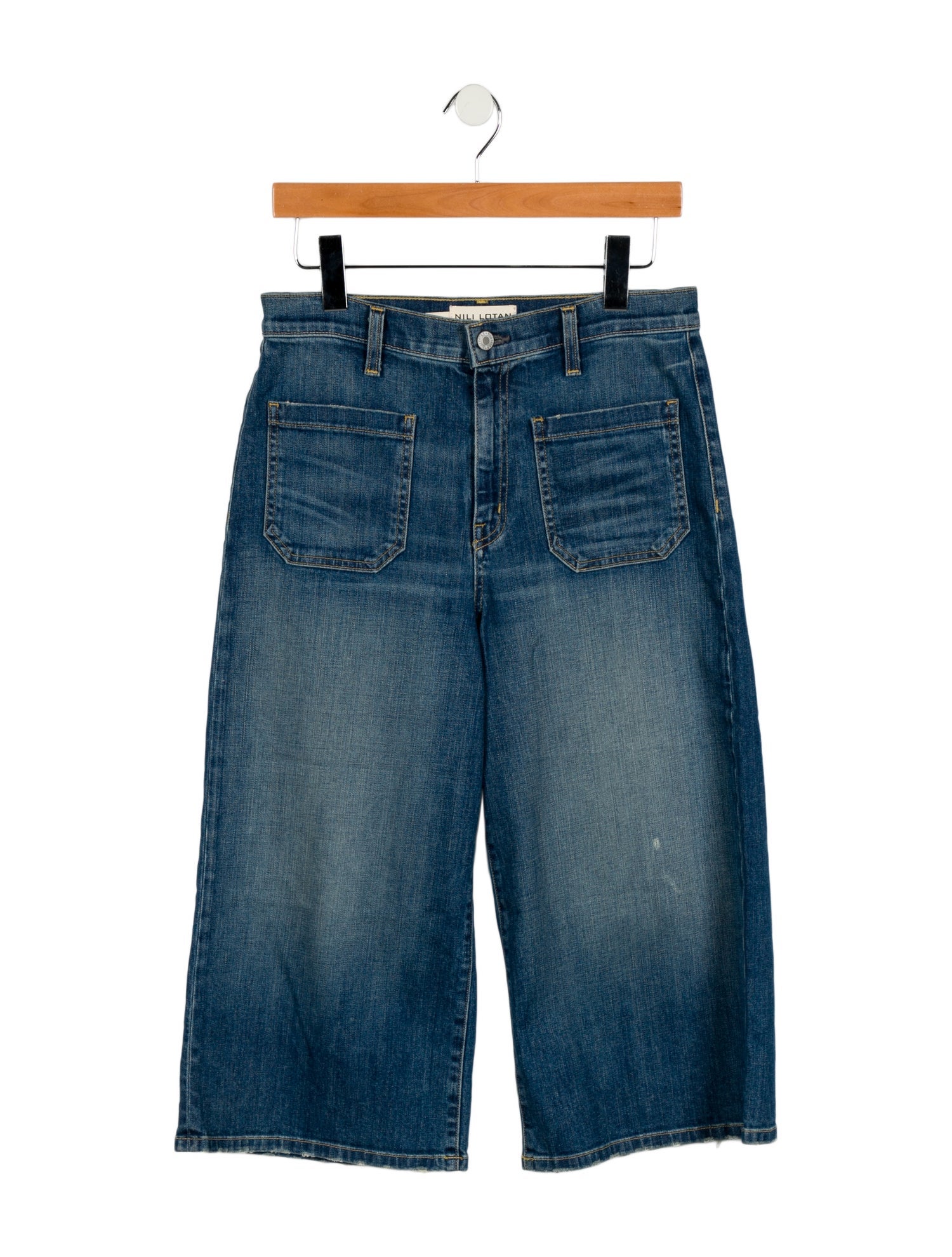 Nili Lotan High-Rise Wide Leg Jeans