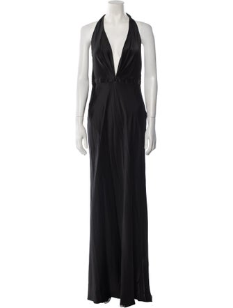 Nili Lotan Halterneck Long Dress