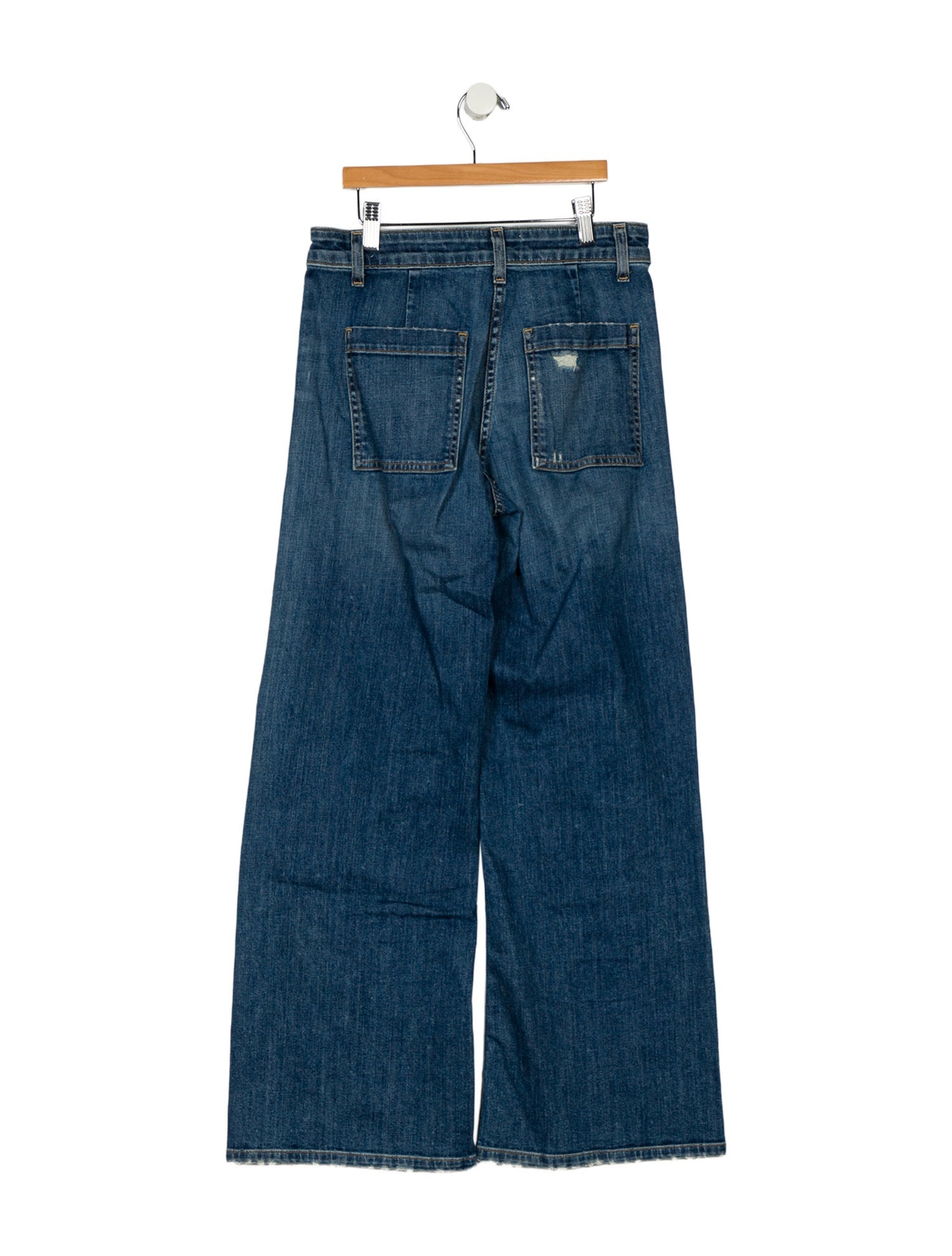 Nili Lotan Mid-Rise Wide Leg Jeans