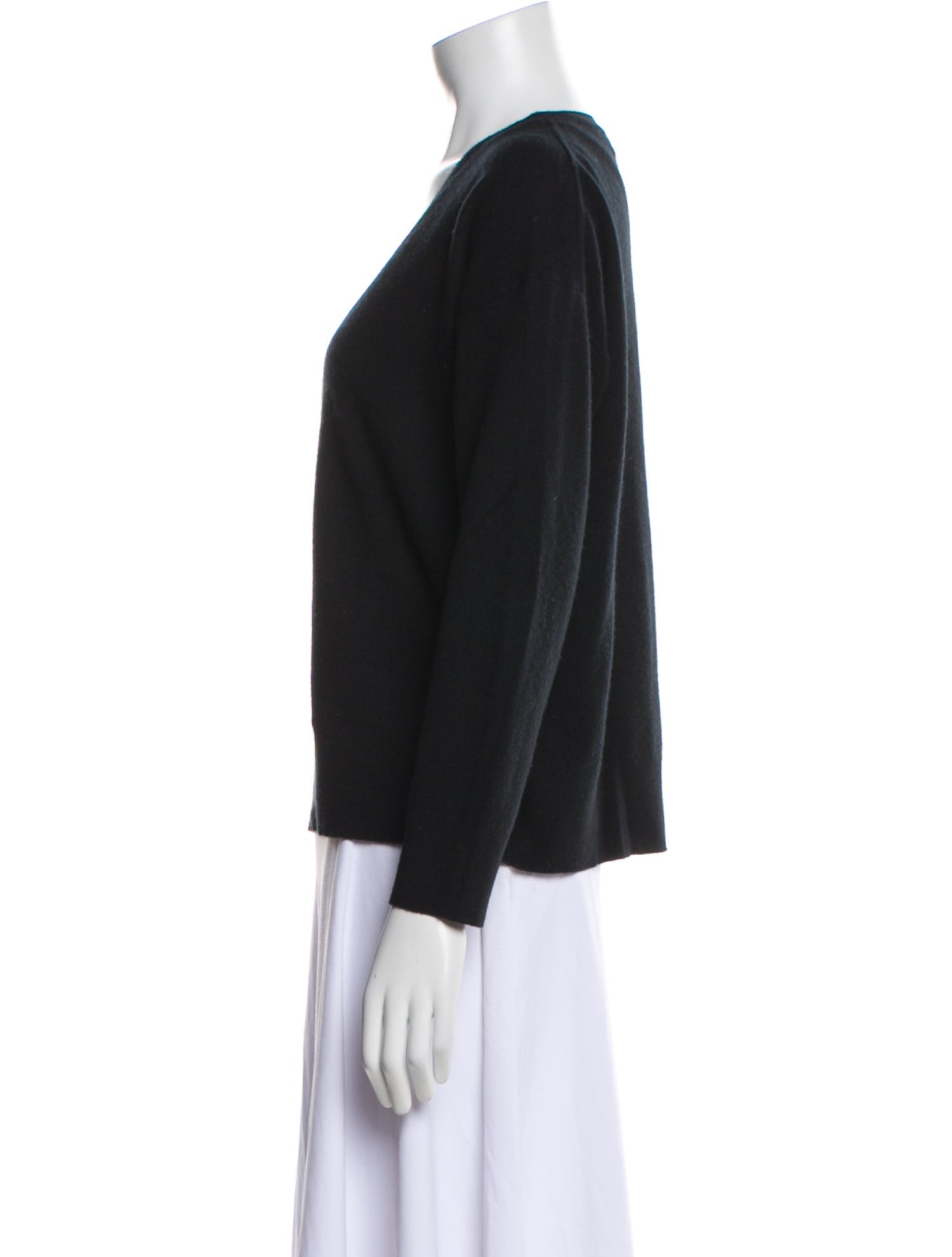 Nili Lotan Cashmere V-Neck Sweatshirt