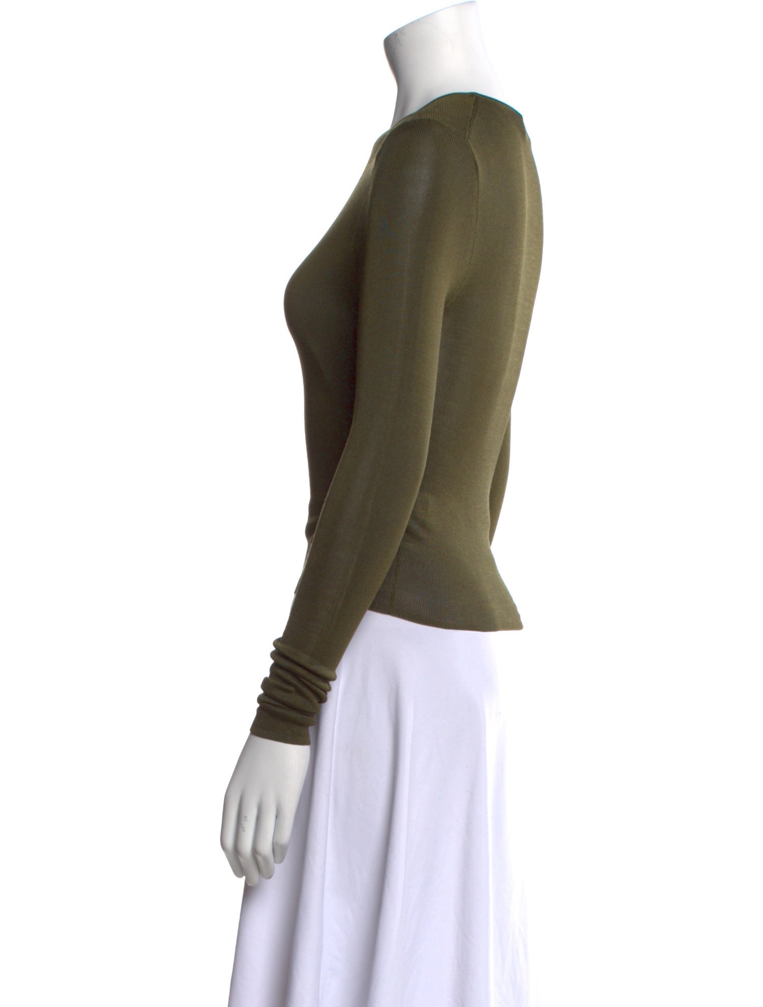 Nili Lotan Silk Crew Neck Top