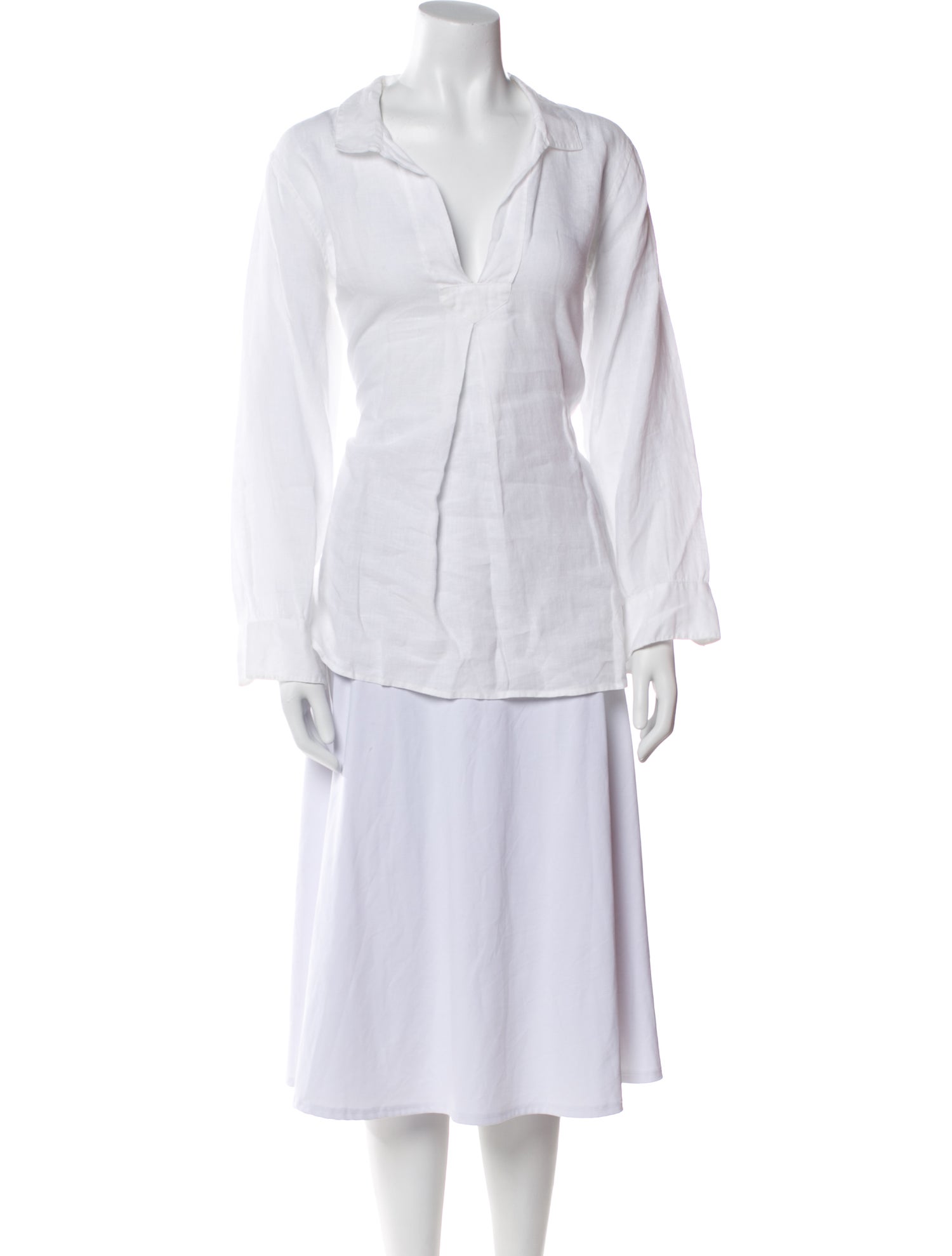 Nili Lotan Linen V-Neck Tunic