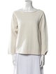 Nili Lotan Bateau Neckline Long Sleeve Sweatshirt