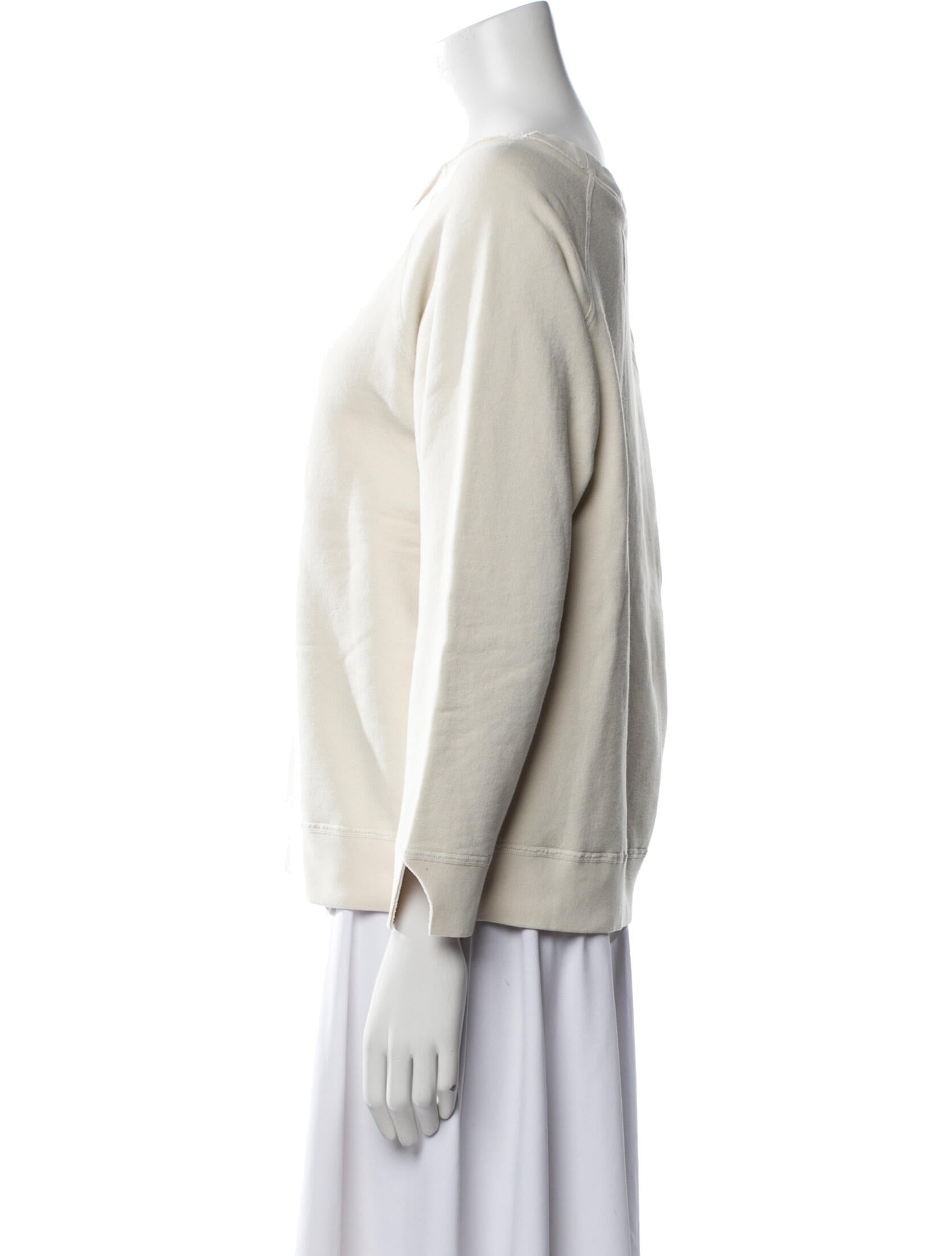 Nili Lotan Bateau Neckline Long Sleeve Sweatshirt